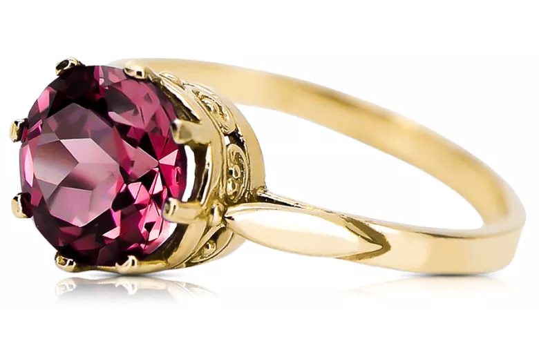Ruby 14K Yellow gold Ring Vintage vrc366y